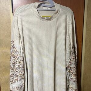 Maurices Cream Knit Top